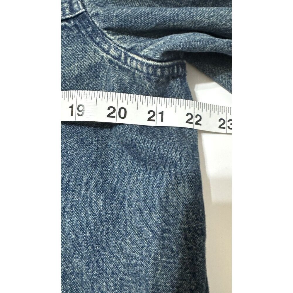 Vintage Keren Hart Womens Denim Jacket Balloon Sleeves Boho Jean Poof Puff Small - Picture 9 of 12